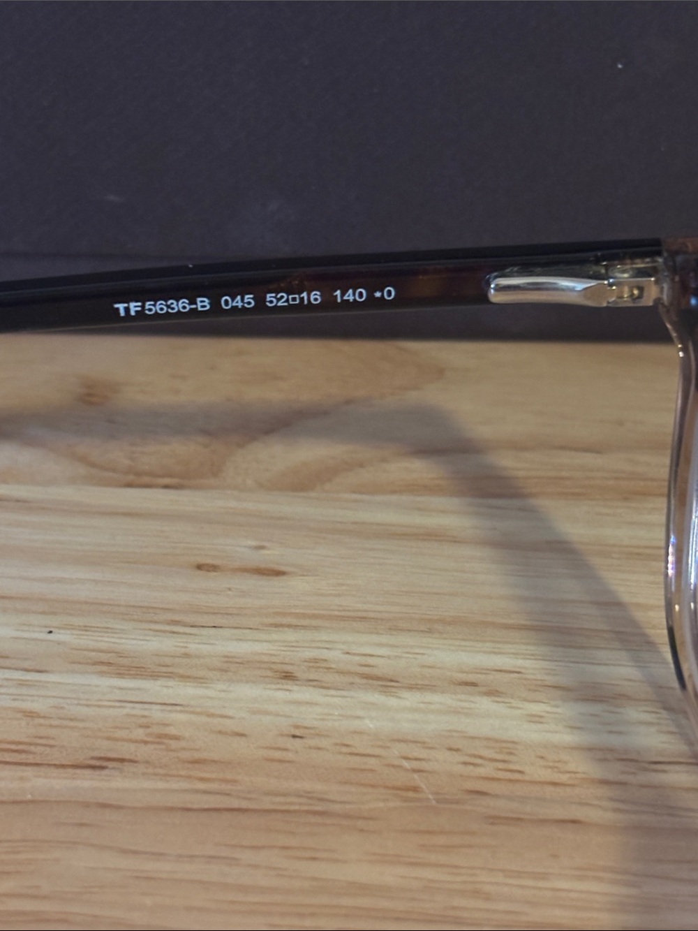 Tom Ford Women’s Cat Eye Glasses TF-5636-B Brown Frames 52-16-140 - Picture 9 of 17